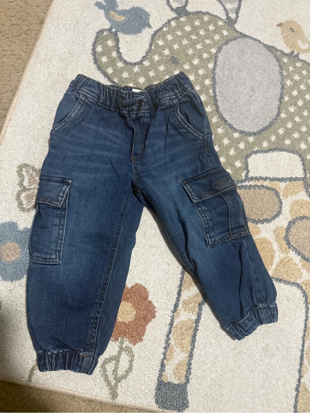 Carter's Dark Blue Cargo Jogger Jeans